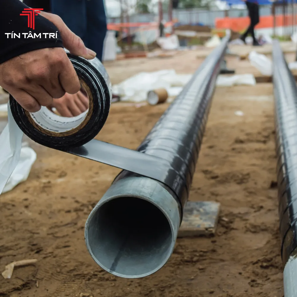 Bảo Vệ Vĩnh Cửu Hệ Thống Pccc Chôn Ngầm Với Bitum Quấn Ống Pccc Chống Ăn Mòn 2 Bitum Quấn Ống Pccc