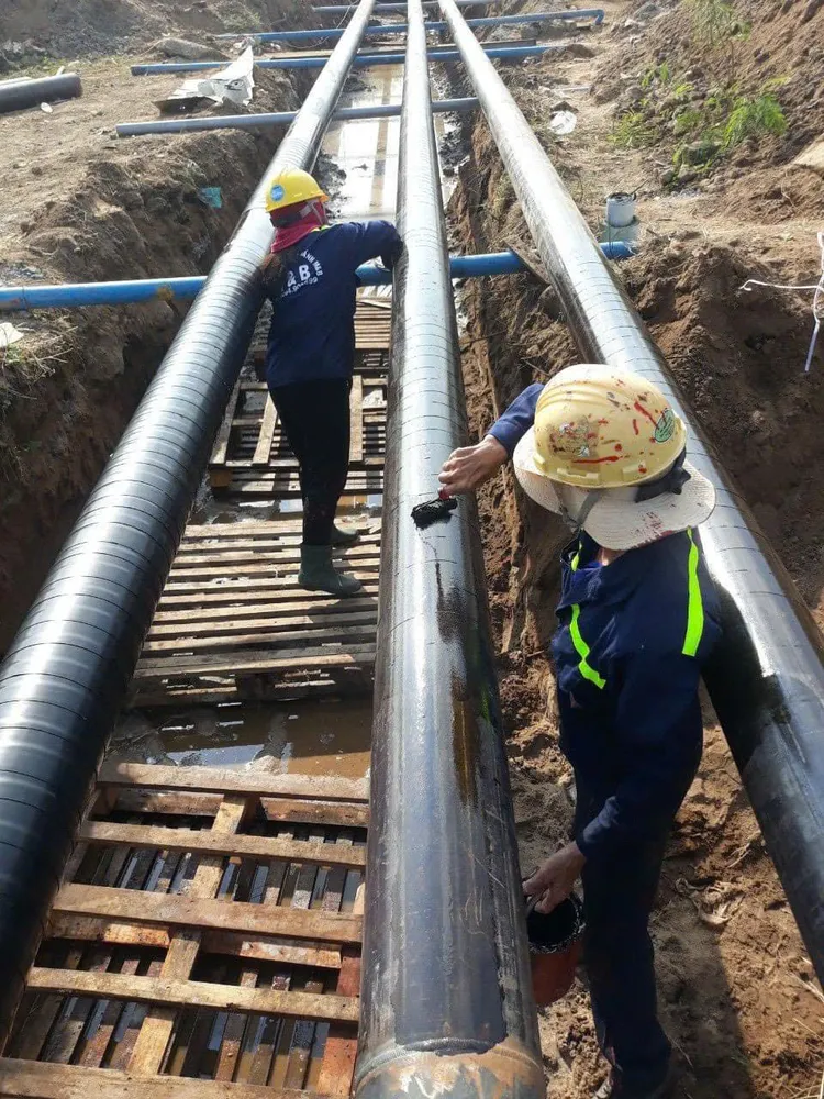 Bảo Vệ Vĩnh Cửu Hệ Thống Pccc Chôn Ngầm Với Bitum Quấn Ống Pccc Chống Ăn Mòn 3 Bitum Quấn Ống Pccc